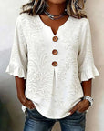 Vintage Bloemenprint Blouse