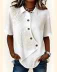 Amelisse | Blouse met schuine knopen