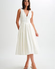 CHRISTINE | Mouwloze Midi Jurk