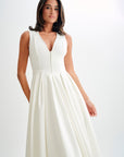 CHRISTINE | Mouwloze Midi Jurk