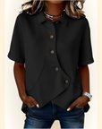 Amelisse | Blouse met schuine knopen