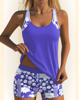 Tiziana | Modieuze Badpak Setje - Ademend tanktop en short voor stranddagen
