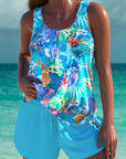 Trudy - Marine Tankini Set met Buikcontrole