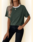 Virella | Regular Fit Casual T-shirt met Strepen