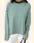 Zavira | Gestreept oversized sweatshirt met lange mouwen