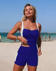 Cobalto - Tankini set met geplooide zwemshorts