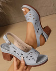 Kiara™ | Sandalen met sleehak