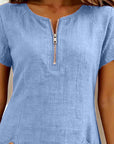 Fabiana | Comfort Jurk met Rits en Zakken