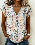 Vintage Bloemenprint Blouse