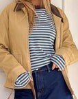 Zavira | Gestreept oversized sweatshirt met lange mouwen