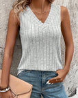 Elmirel | Casual V-hals tanktop van hoogwaardige stof