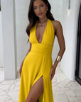 LILLI | Maxi Jurk met Hoge Split