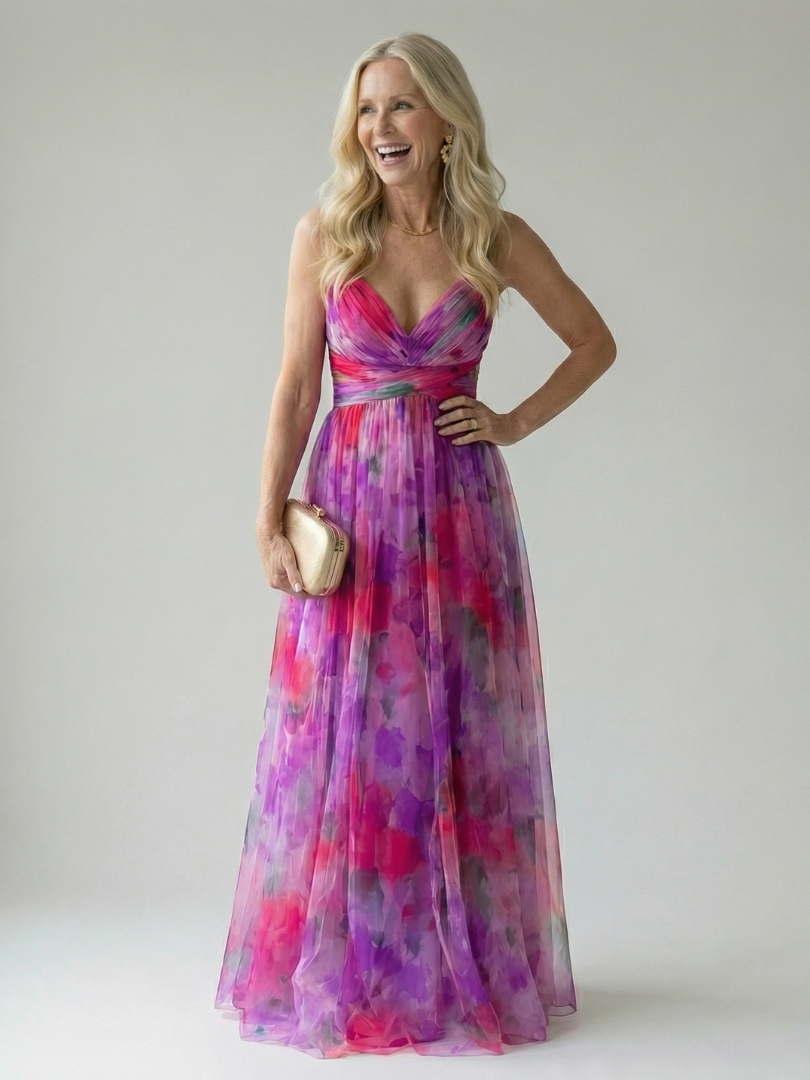 Gemma | Zachte Wrap Lange Jurk