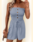 Lunara | Dames jumpsuitshort met hoge taille en effen kleur
