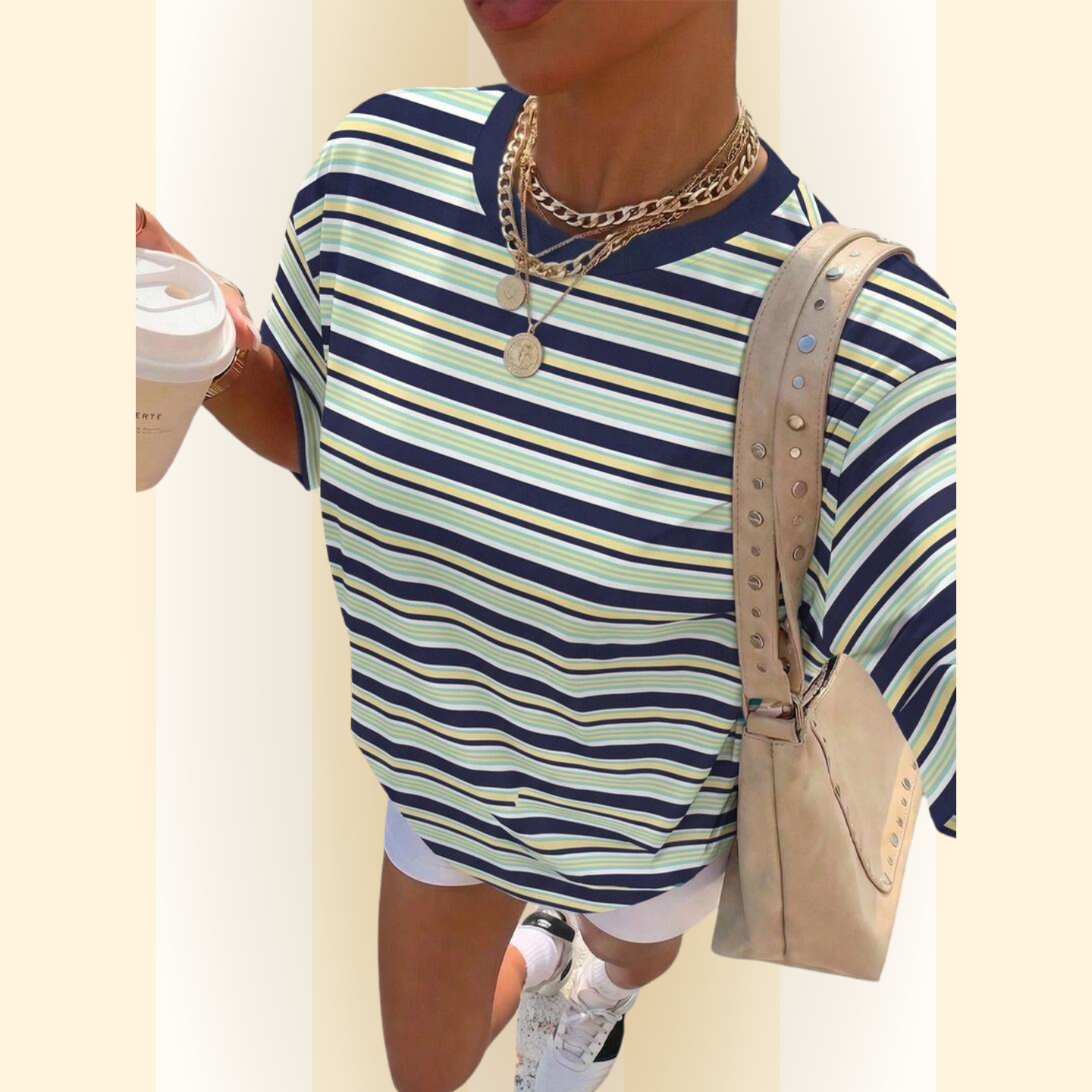 Alenya | Comfortabel t-shirt met strepen