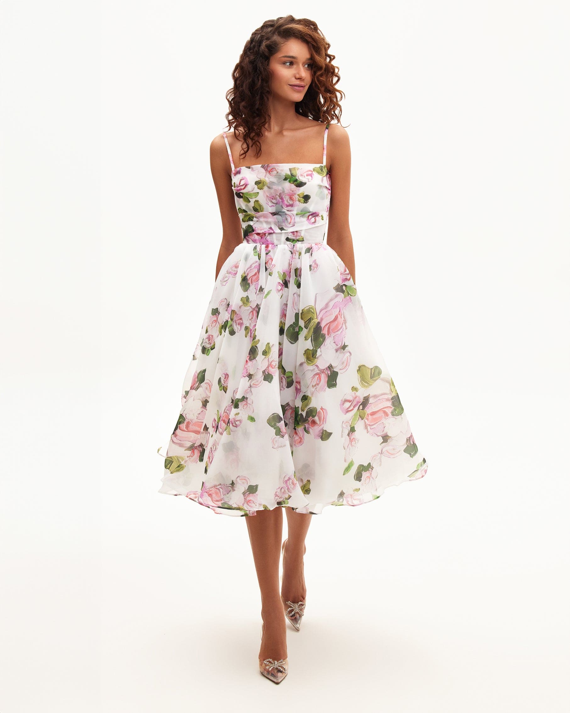 EMERY | Midi Bloemen Jurk