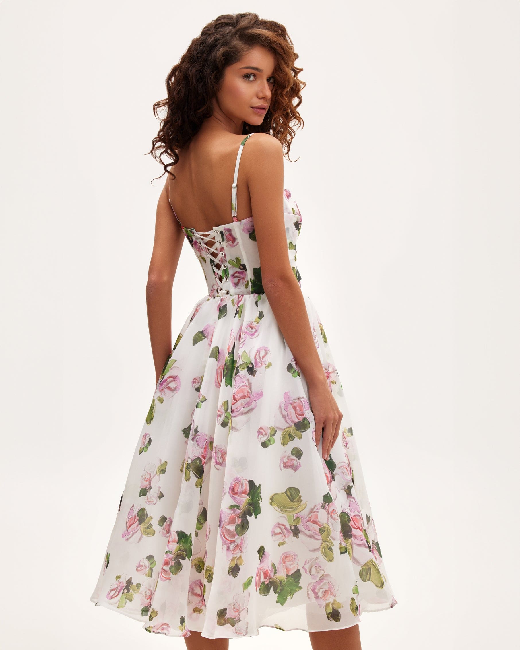 EMERY | Midi Bloemen Jurk
