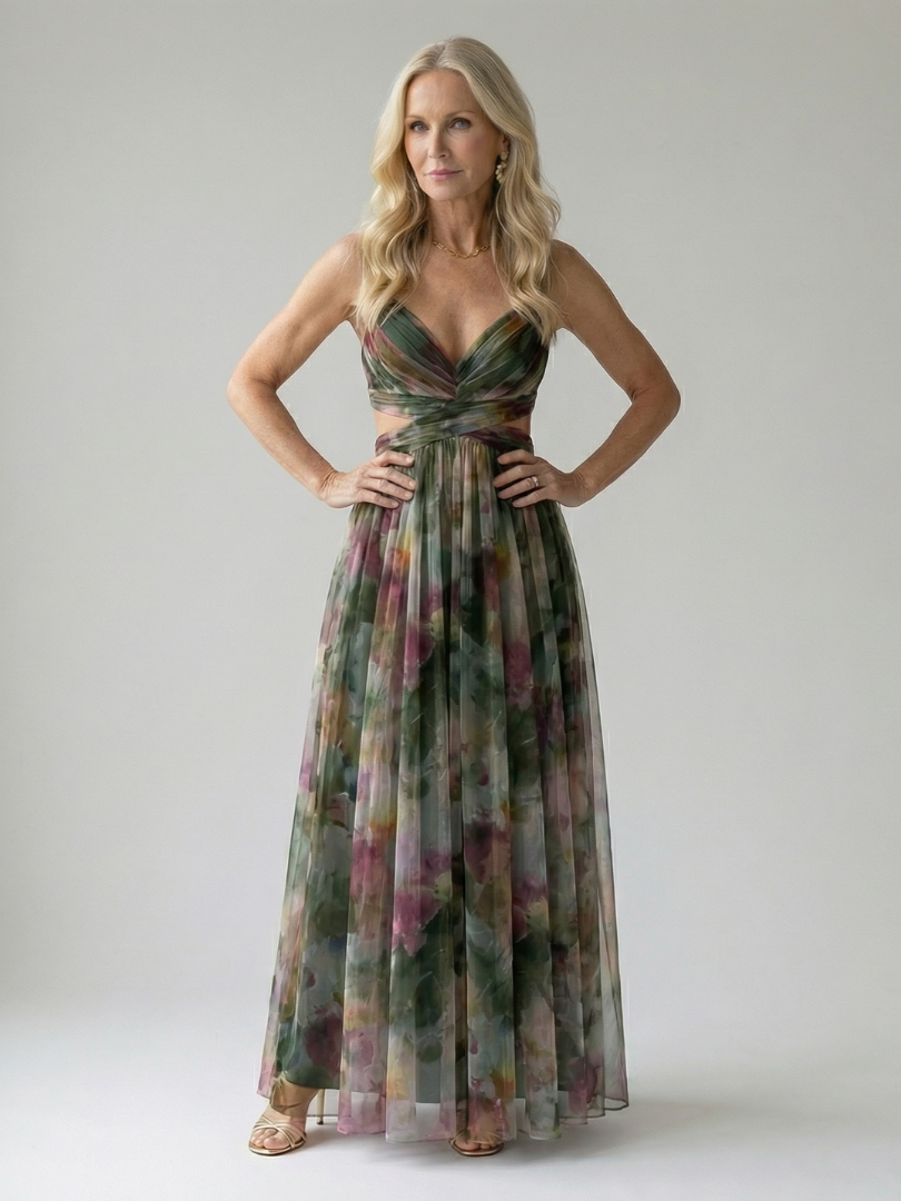 Gemma | Zachte Wrap Lange Jurk