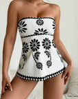 Margarita - Tankini Set met Bloemenpatroon en Buikbedekking