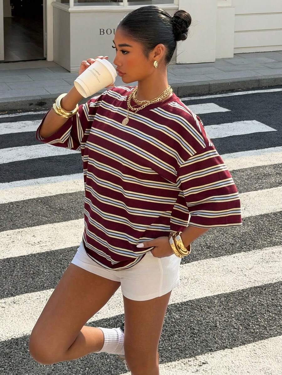 Alenya | Comfortabel t-shirt met strepen