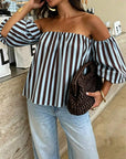 Serelle | Casual off-shoulder blouse met pofmouwen