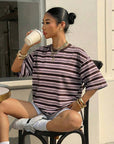 Alenya | Comfortabel t-shirt met strepen