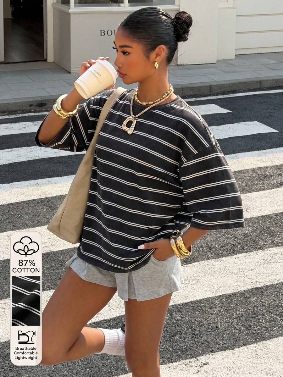Alenya | Comfortabel t-shirt met strepen