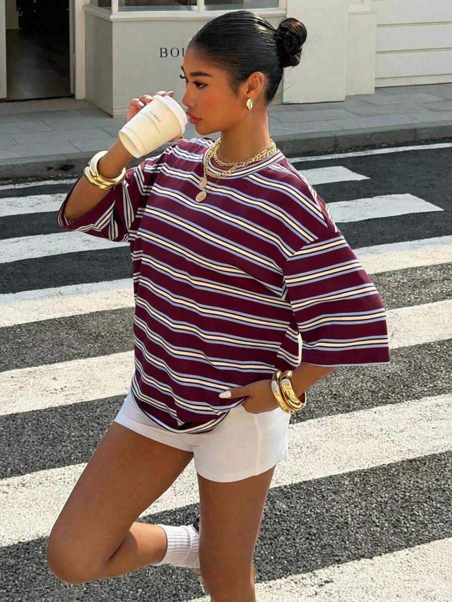 Alenya | Comfortabel t-shirt met strepen