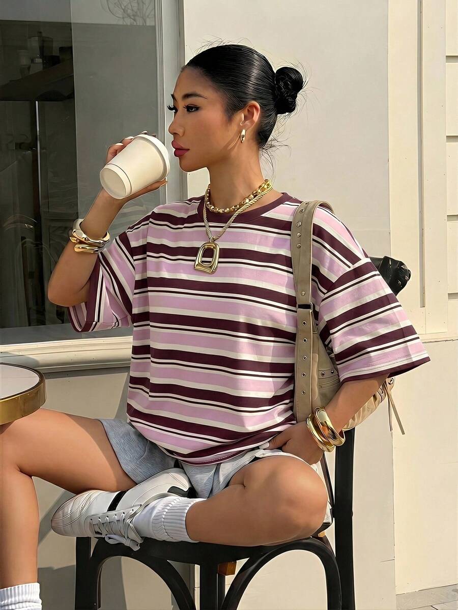Alenya | Comfortabel t-shirt met strepen