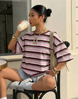 Alenya | Comfortabel t-shirt met strepen
