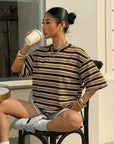 Alenya | Comfortabel t-shirt met strepen