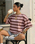 Alenya | Comfortabel t-shirt met strepen
