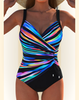 Clarissa | Luxe Surplice Badpak met Kleurrijke Print