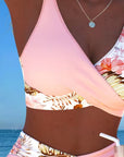 Bikini - Contrasterende Bloemenprint en Opening