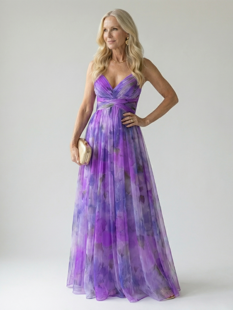 Gemma | Zachte Wrap Lange Jurk