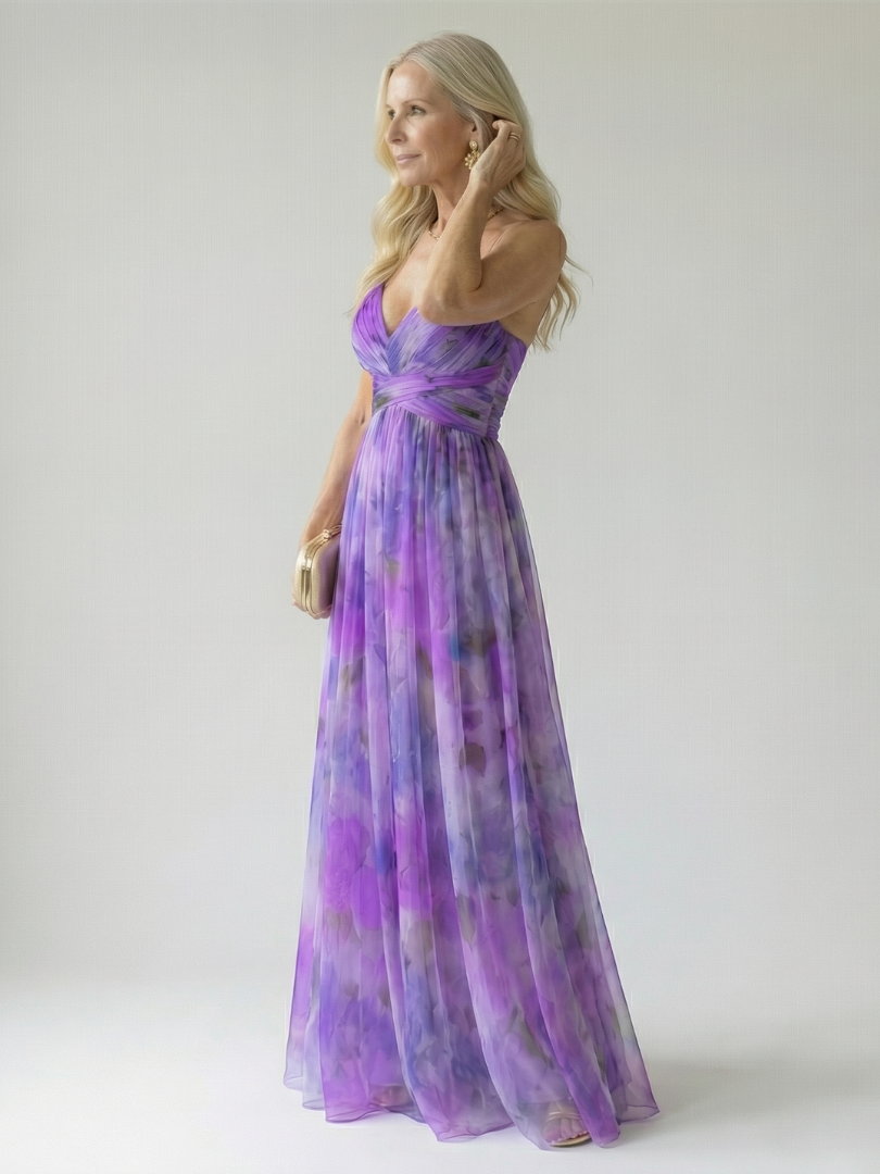 Gemma | Zachte Wrap Lange Jurk
