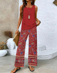 Ovelynra™ | Mouwloze top en wijde broek
