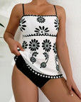 Margarita - Tankini Set met Bloemenpatroon en Buikbedekking