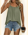 Gina | Mouwloos hemdje voor de zomer met plooien