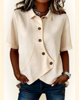 Amelisse | Blouse met schuine knopen