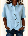 Amelisse | Blouse met schuine knopen