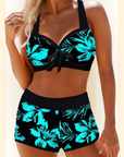 Vittoria | Hoge Taille Badpak met Bloemenprint