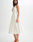 CHRISTINE | Mouwloze Midi Jurk