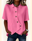 Amelisse | Blouse met schuine knopen