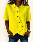 Amelisse | Blouse met schuine knopen