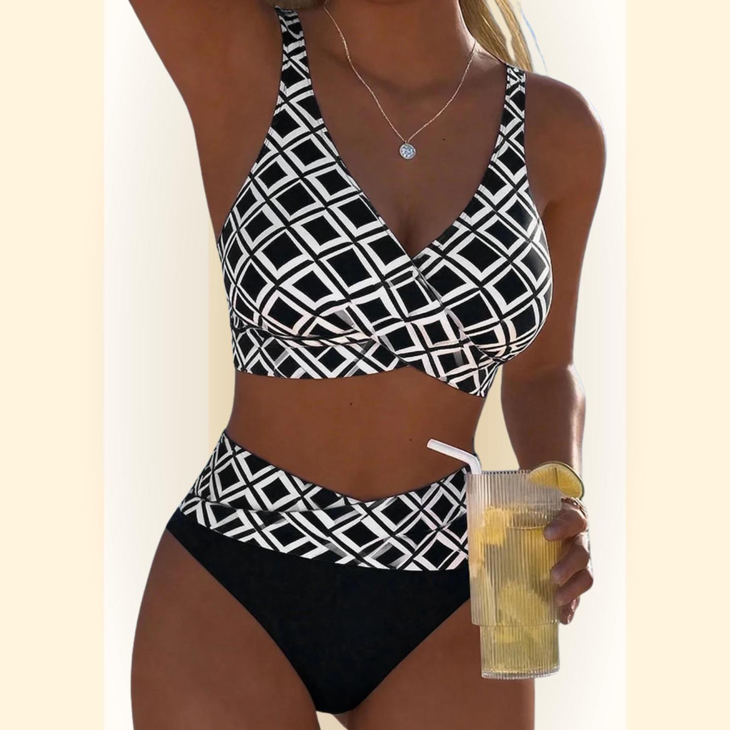 Elowen | Bikini Set met leuke Print