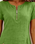 Fabiana | Comfort Jurk met Rits en Zakken