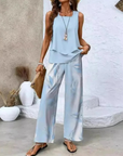 Ovelynra™ | Mouwloze top en wijde broek