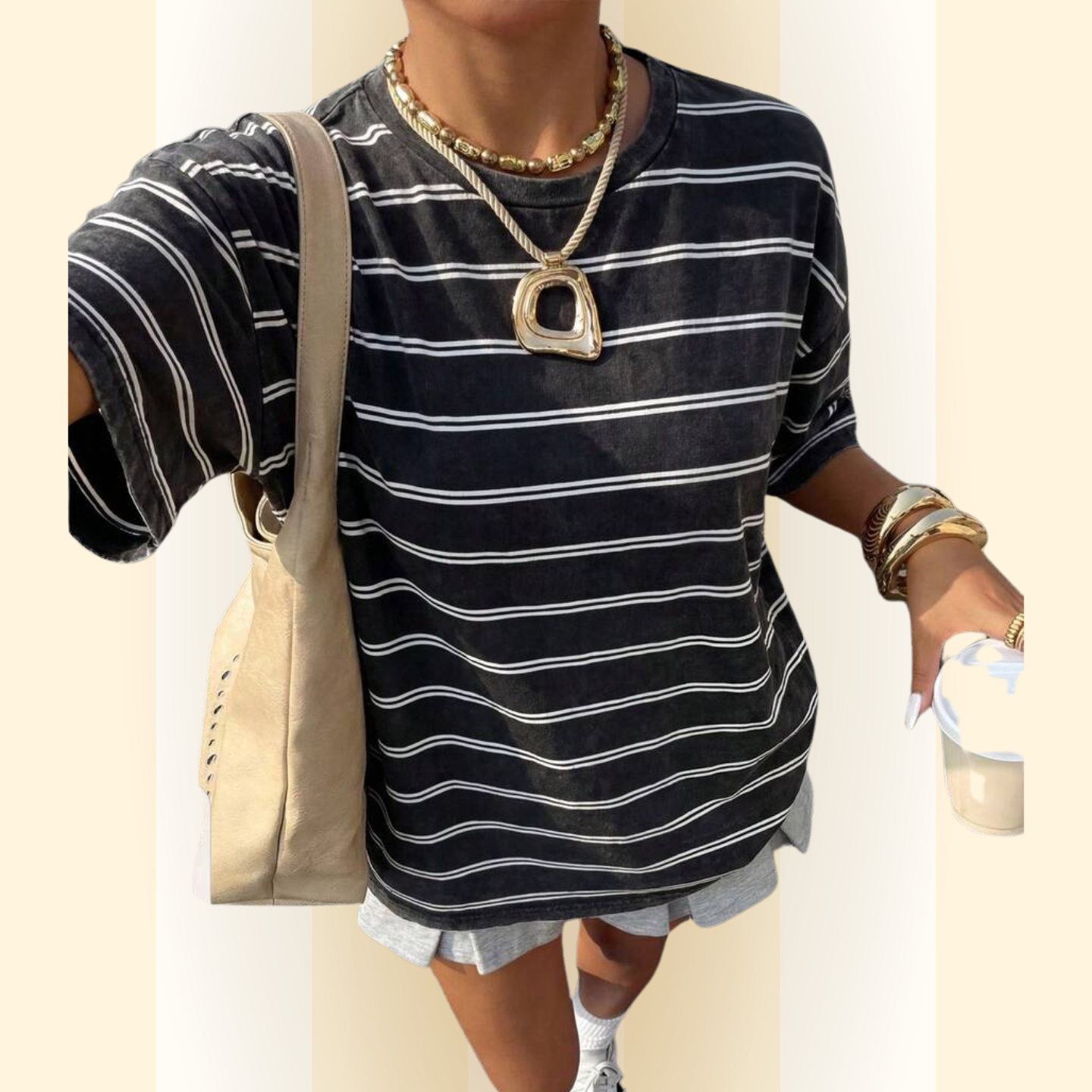 Alenya | Comfortabel t-shirt met strepen