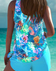 Trudy - Marine Tankini Set met Buikcontrole